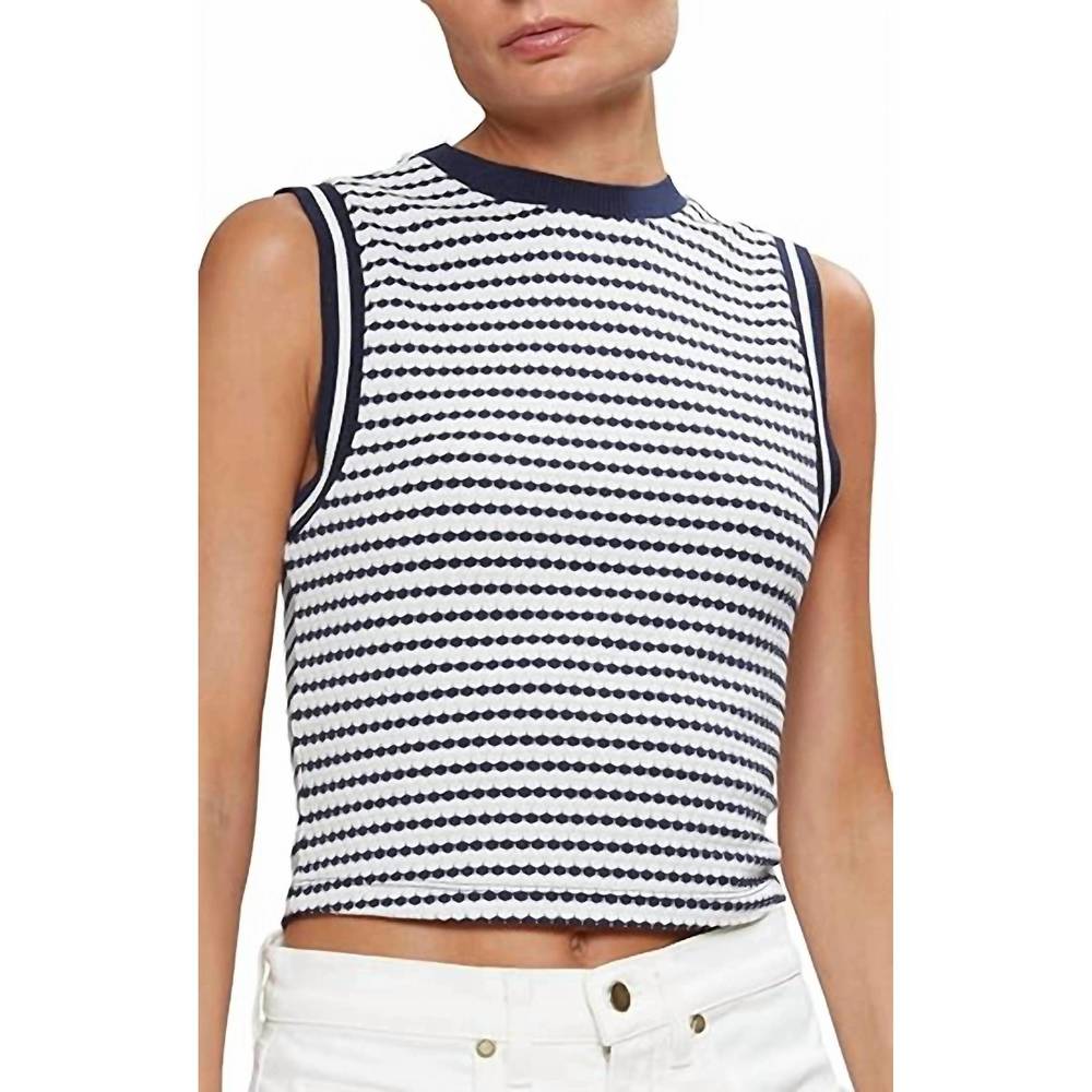 NEW RAMY BROOK women's casual florence tank top in spring navy pucker
